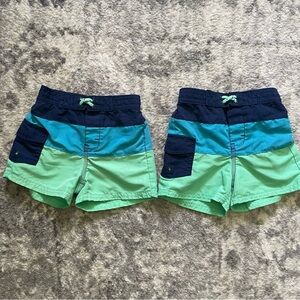 2 pairs boys swim shorts